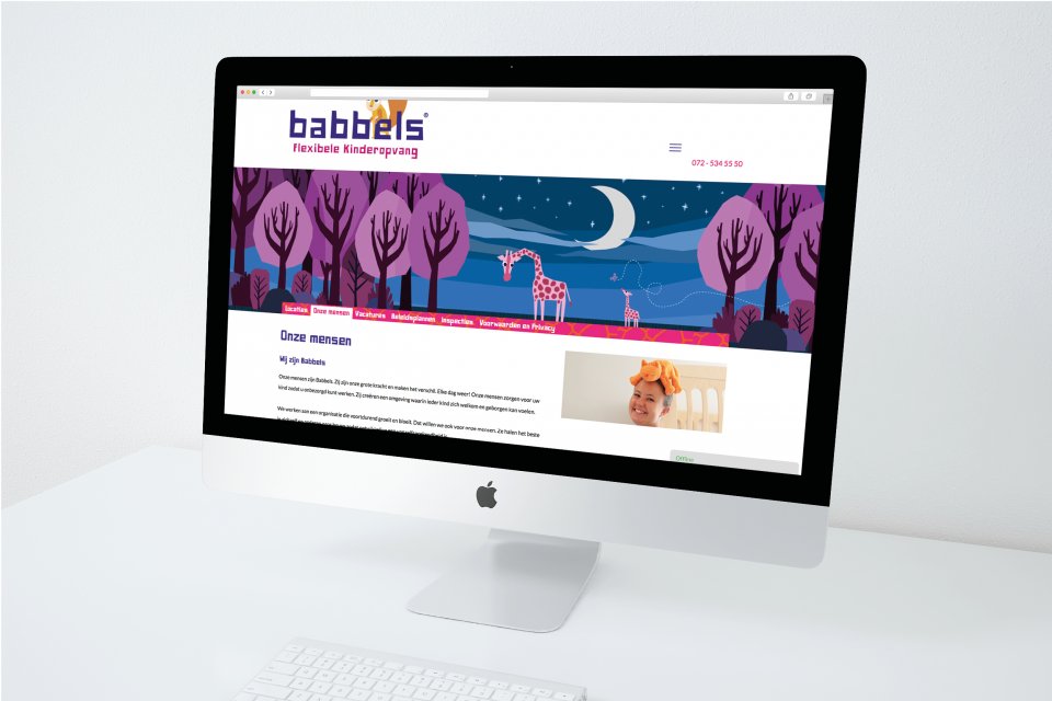 webdesign kinderdagverblijf Babbels