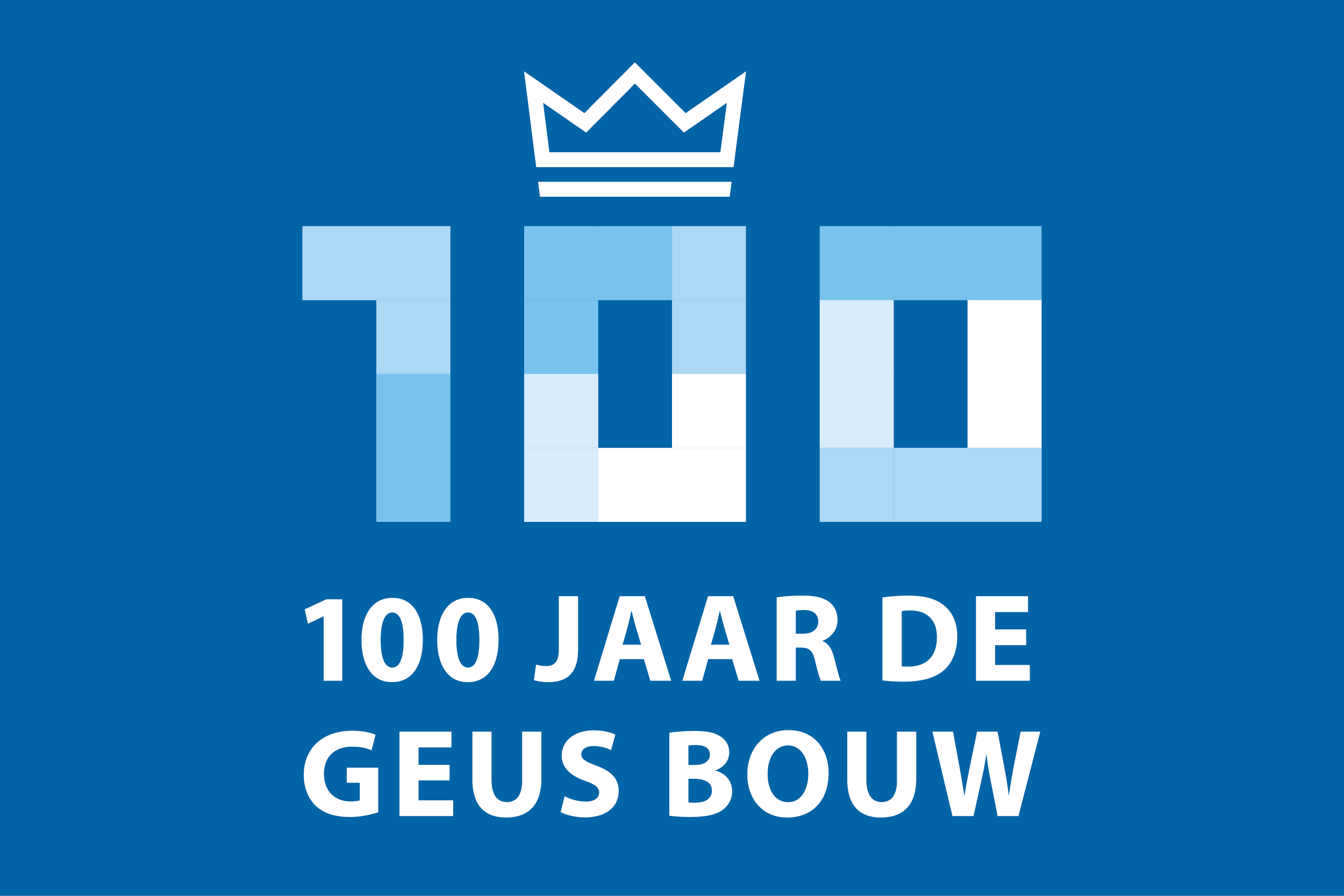 Jubileumbranding: Jubileumlogo 100 jaar de Geus